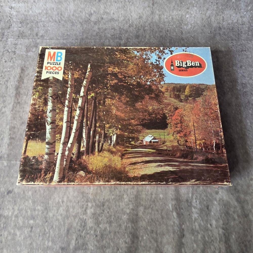 1978 Milton Bradley 1000 Piece Big Ben #3 Sugar House Vermont 26"x20" SEALED